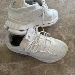 On Running Cream Athletic Shoes